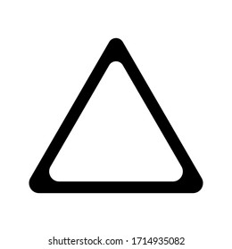 Triangle Icon Vector on white background. Flat and Trendy Sign Symbol Illustration. simple icon