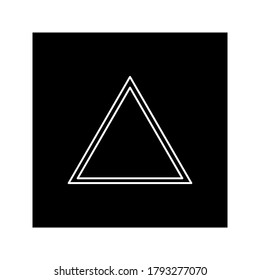 Triangle Icon Vector on white background