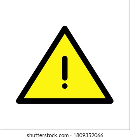 Triangle Icon Vector on white background. Flat and Trendy Sign Symbol Illustration. simple icon