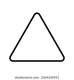 Triangle Icon Vector on white background. Flat and Trendy Sign Symbol Illustration. simple icon