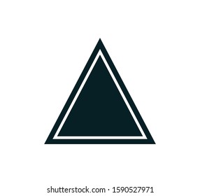 Triangle icon vector sign illustration