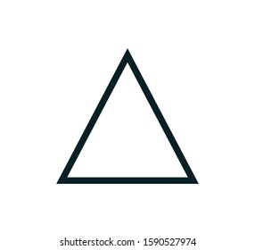 Triangle icon vector sign illustration