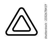 Triangle Icon Vector Symbol Design Illustration
