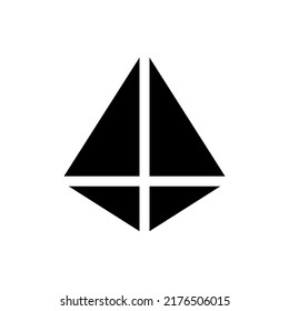 Triangle Icon Vector Symbol Design Illustration