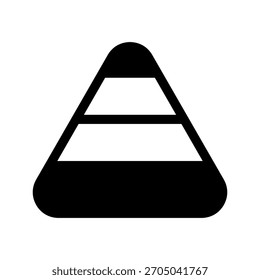 Ilustración de diseño de símbolo de Vector de icono de triángulo