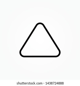 Triangle icon vector symbol sign