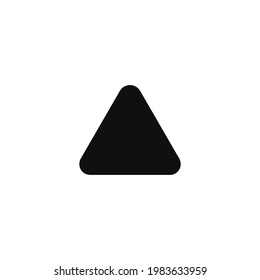 Triangle icon vector symbol sign on a white background