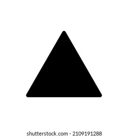 Triangle icon vector symbol sign.
