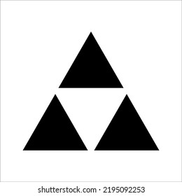 Triangle icon vector symbol sign