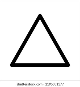 Triangle icon vector symbol sign