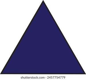 triangle icon in violet color