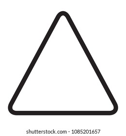 triangle icon, warning, empty