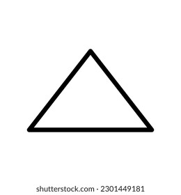 Triangle icon,vector illustration. vector triangle icon illustration isolated on White background.eps
