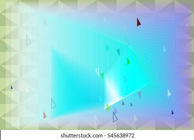 triangle and idea between magical happening