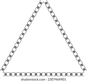 Estilo negro de la ilustración de triángulo