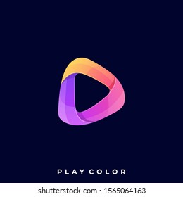 Triangle Illustration Vector Template, Suitable for Creative Industry, Multimedia, entertainment, Educations, Shop, and any related business