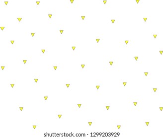 Triangle image on white background, illustration and vector