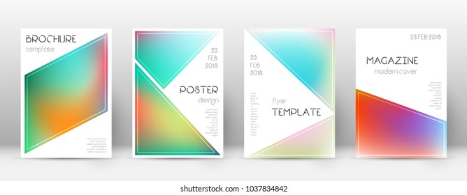 Triangle immaculate template for Brochure, Annual Report, Magazine, Poster, Corporate Presentation, Portfolio, Flyer. Beautiful bright cover page.