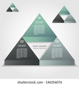 Triangle infographic.