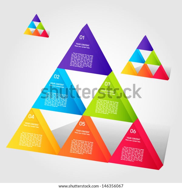 Triangle Infographic Stock Vector (Royalty Free) 146356067 | Shutterstock