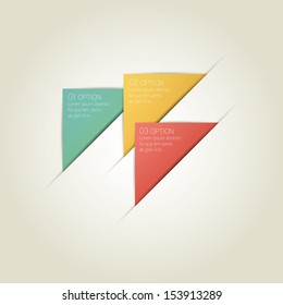 Triangle Infographic Background with Sample Text