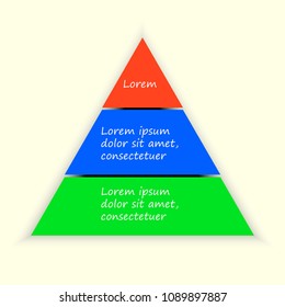 Triangle Infographic Vector Illustration for Presentation