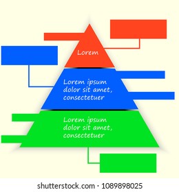 Triangle Infographic Vector Illustration for Presentation