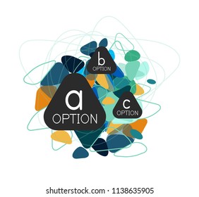 Triangle infographics design layout, trendy abstract background layout template for info business presentation, options app wallpaper banner, poster or wallpaper. Vector illustration