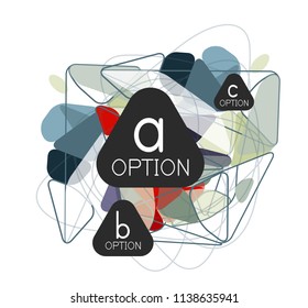 Triangle infographics design layout, trendy abstract background layout template for info business presentation, options app wallpaper banner, poster or wallpaper. Vector illustration