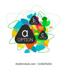 Triangle infographics design layout, trendy abstract background layout template for info business presentation, options app wallpaper banner, poster or wallpaper. Vector illustration