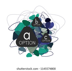 Diseño de infografías de triángulo, plantilla de diseño de fondo abstracto de moda para la presentación de información de negocios, banner de fondo de pantalla de aplicación, afiche o fondo de pantalla. Ilustración del vector