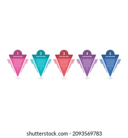 triangle informational template. internet, web, annual report, magazine information template. ice cream cone infographic template