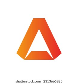 Triangle a initial brand logo vector image