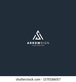 Triangle with initial letter Logo design template