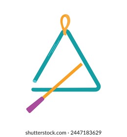 Triangle instrument icon clipart avatar logotype isolated vector illustration