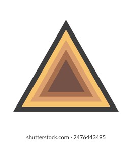 triangle layers logo or icon. modern flat triangle logo. logos for businesses, companies, teams and others.