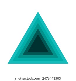 triangle layers logo or icon. modern flat triangle logo. logos for businesses, companies, teams and others.