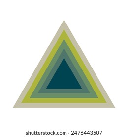 logo o ícono de las capas del triángulo. logotipo moderno del triángulo plano. logotipos para negocios, empresas, Equipos y otros.