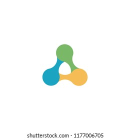 triangle letter A abstract logo designs