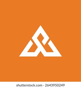 LETTRE TRIANGLE A FLÈCHE template Image vectorielle de création de logo