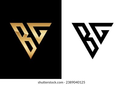 Triangle Letter B Logo Design