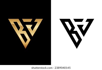 Triangle Letter B Logo Design