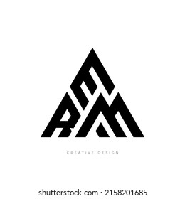 Triangle letter branding RME creative logo