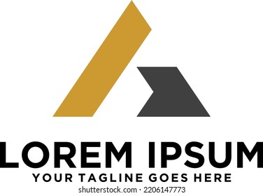 Triangle A letter Corporate logo