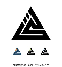 Triangle letter creative logo design, next logo design in illustrator