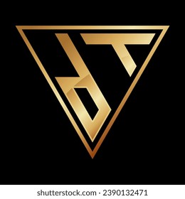 Diseño del logotipo de la letra triangular D