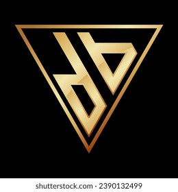 Triangle Letter DB Logo Design