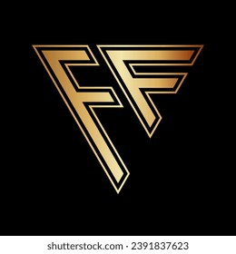 Triangle Letter F Logo Design