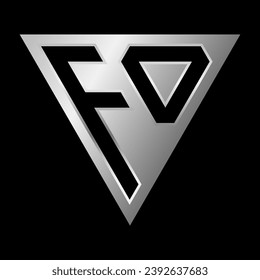 Triangle Letter F and O Logo Design