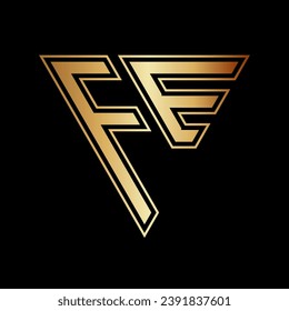 Triangle Letter FE Logo Design